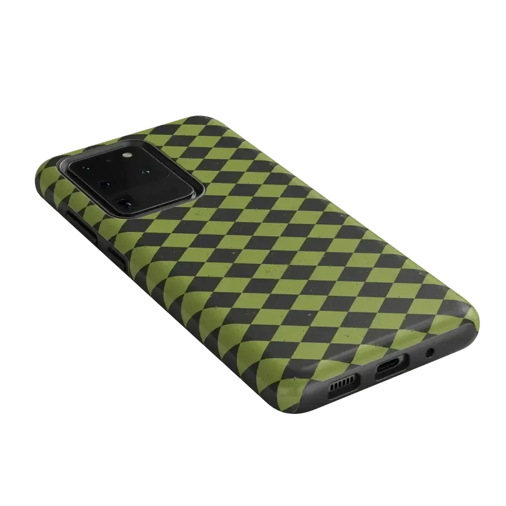 Wicked Hex | Green Checkered Case Phone Case get.casely