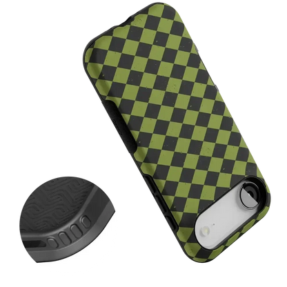 Wicked Hex | Green Checkered Case Phone Case get.casely