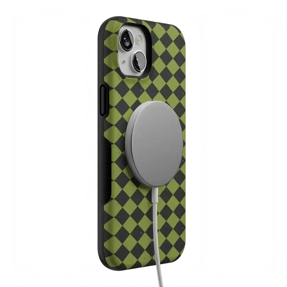 Wicked Hex | Green Checkered Case Phone Case get.casely