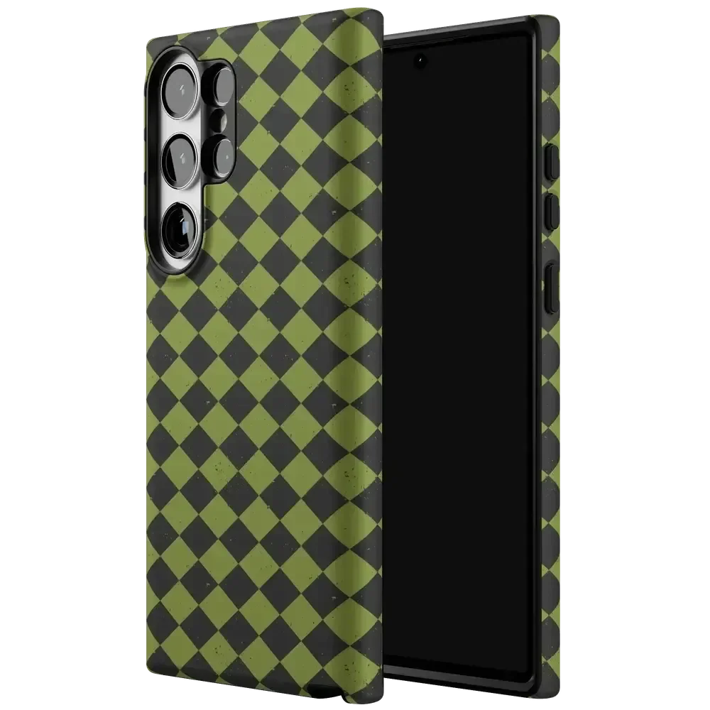 Wicked Hex | Green Checkered Case Phone Case get.casely