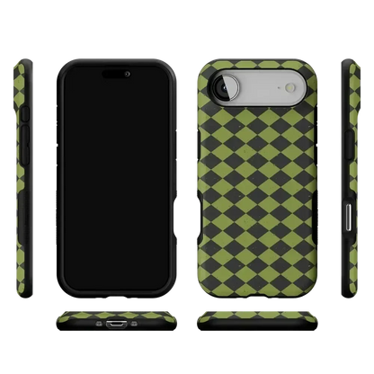 Wicked Hex | Green Checkered Case Phone Case get.casely