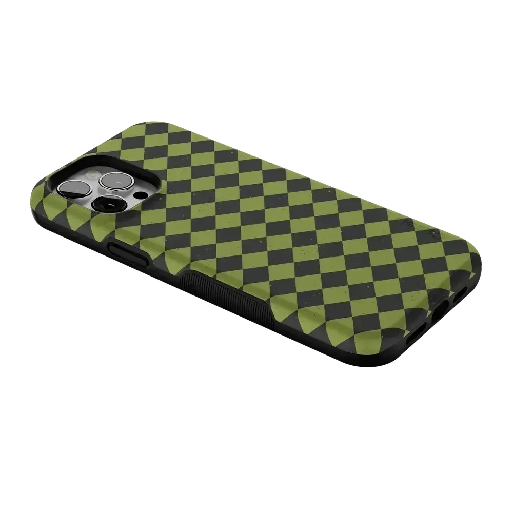 Wicked Hex | Green Checkered Case Phone Case get.casely