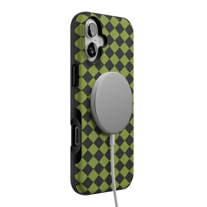 Wicked Hex | Green Checkered Case Phone Case get.casely