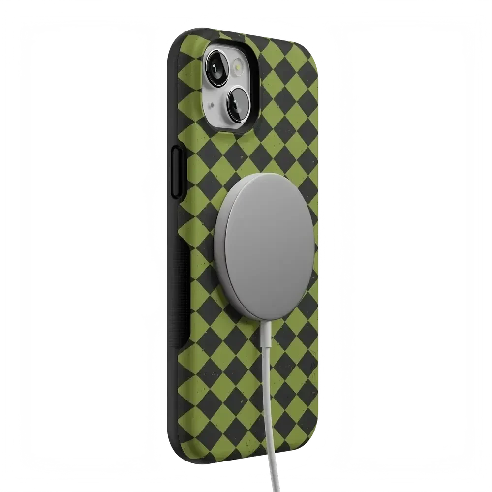 Wicked Hex | Green Checkered Case Phone Case get.casely