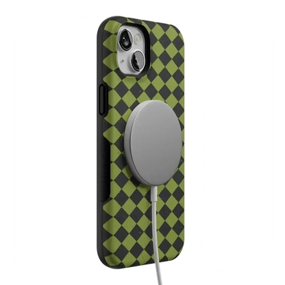Wicked Hex | Green Checkered Case Phone Case get.casely
