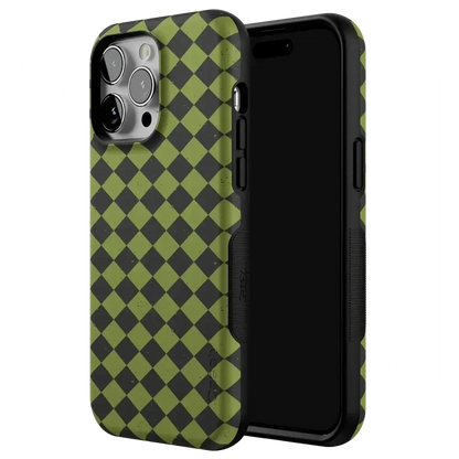 Wicked Hex | Green Checkered Case Phone Case get.casely