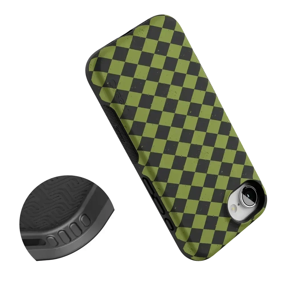 Wicked Hex | Green Checkered Case Phone Case get.casely