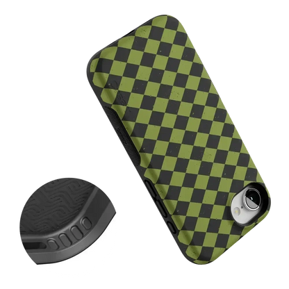 Wicked Hex | Green Checkered Case Phone Case get.casely
