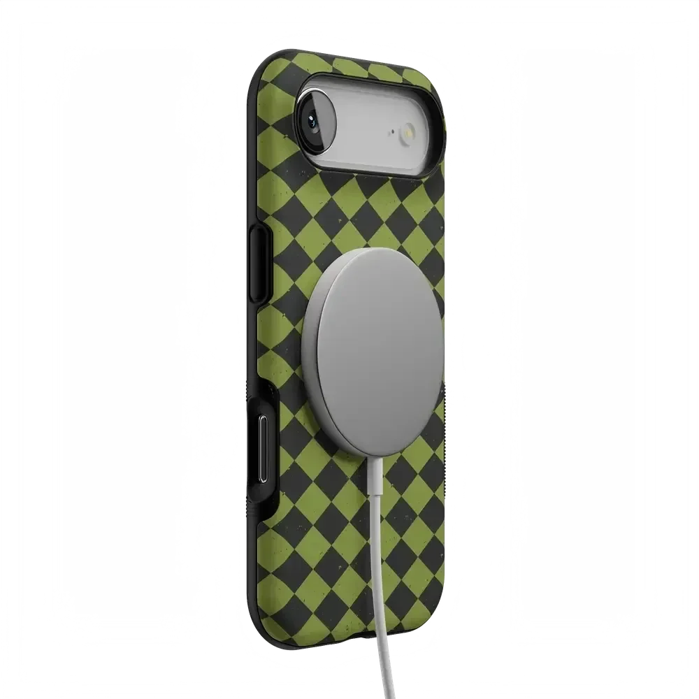 Wicked Hex | Green Checkered Case Phone Case get.casely