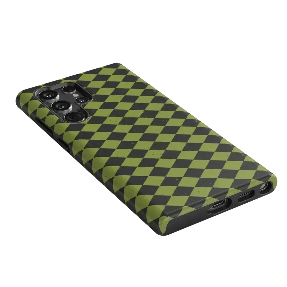 Wicked Hex | Green Checkered Case Phone Case get.casely