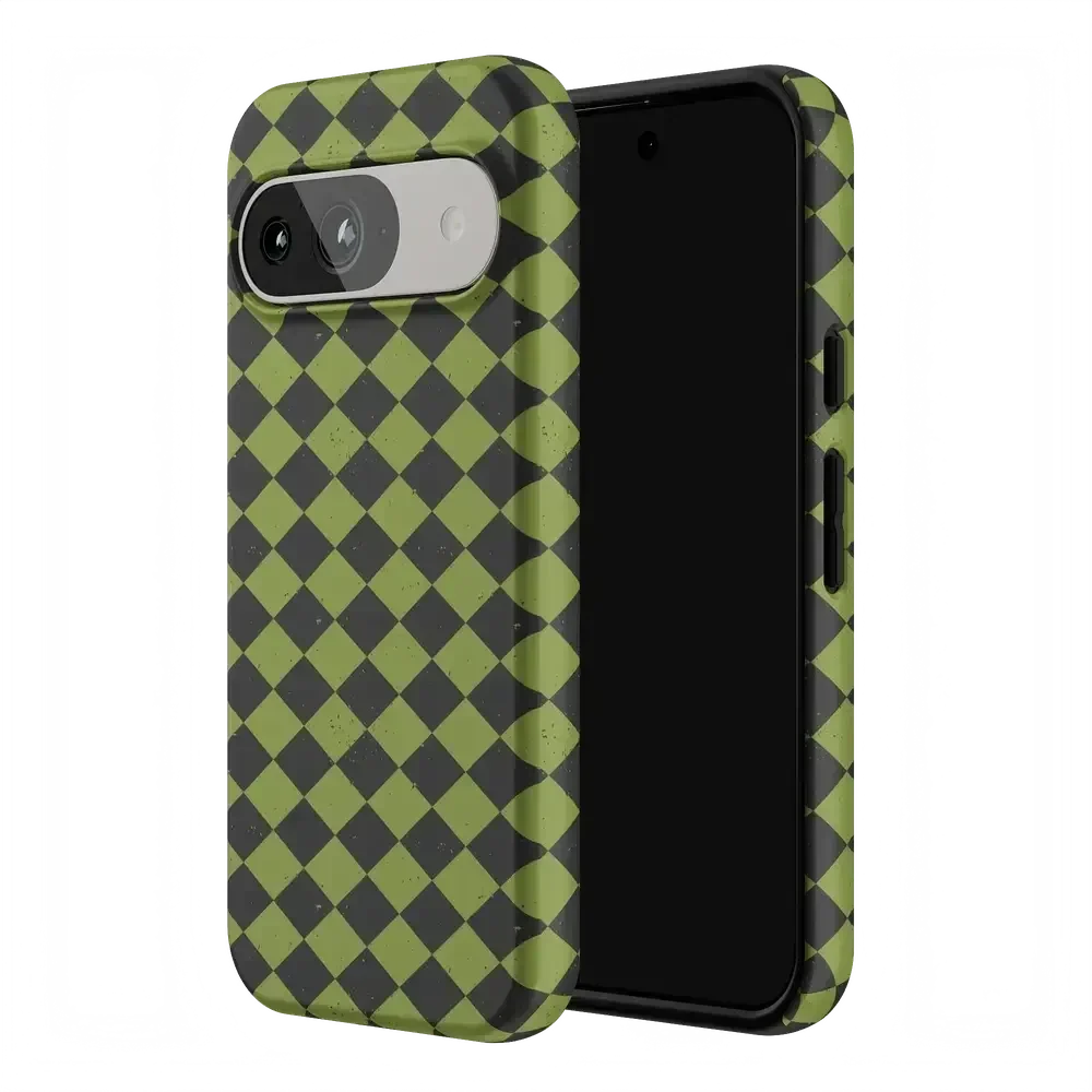 Wicked Hex | Green Checkered Case Phone Case get.casely