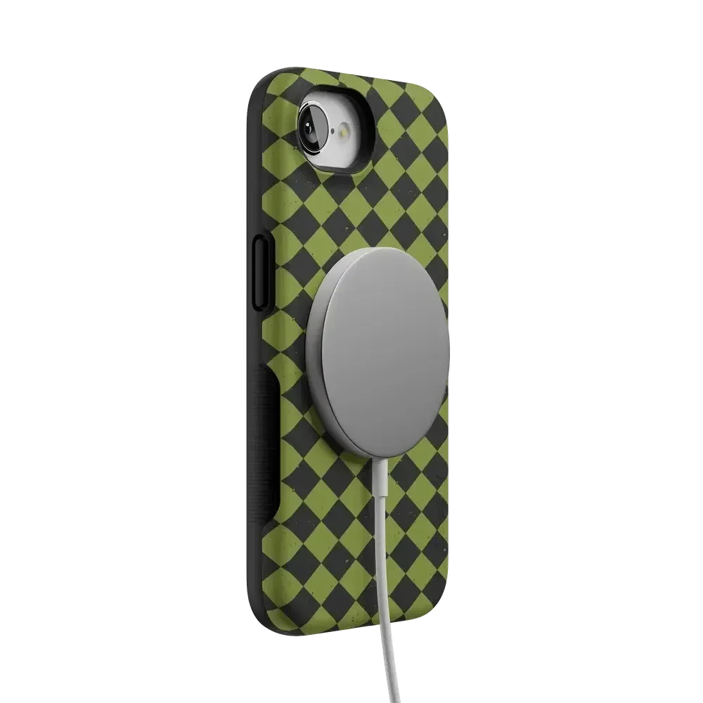 Wicked Hex | Green Checkered Case Phone Case get.casely