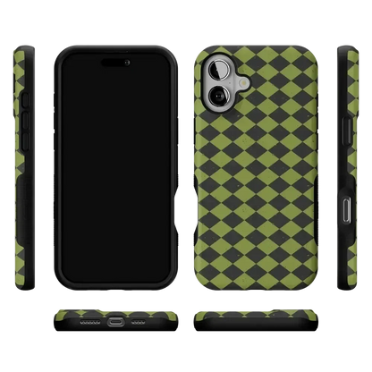 Wicked Hex | Green Checkered Case Phone Case get.casely
