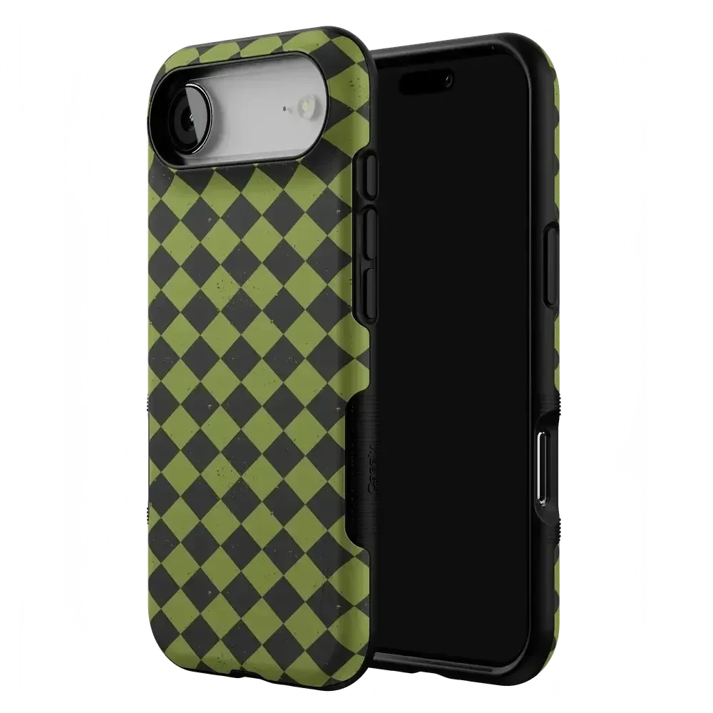 Wicked Hex | Green Checkered Case Phone Case get.casely