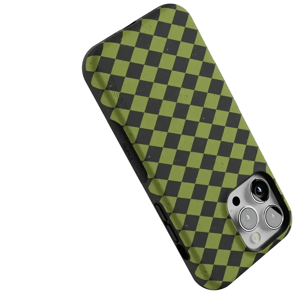 Wicked Hex | Green Checkered Case Phone Case get.casely