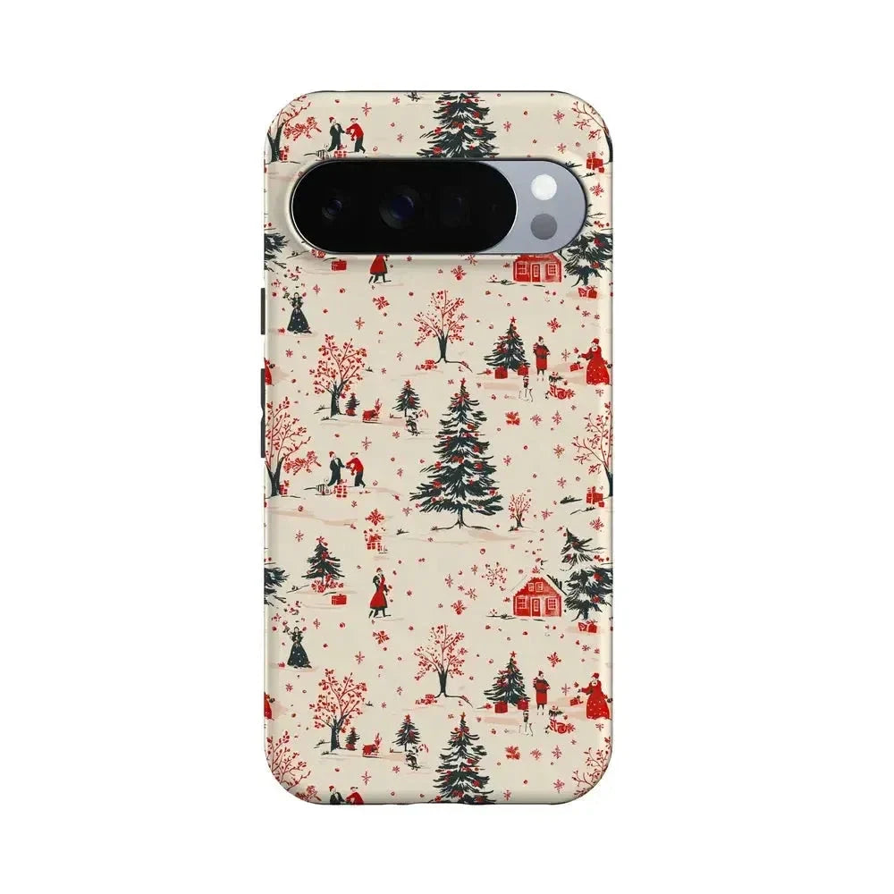 Winter Nostalgia | Vintage Holiday Case Phone Case Casetry Essential + MagSafe® Google Pixel 10 Pro XL