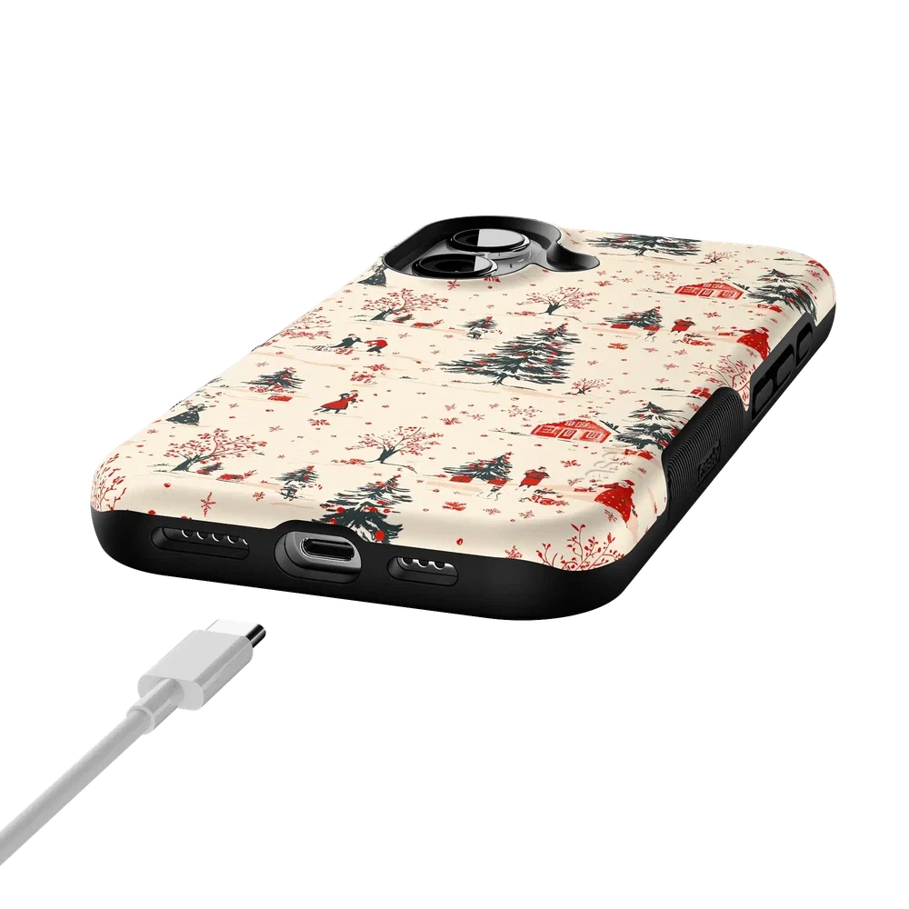 Winter Nostalgia | Vintage Holiday Case Phone Case Casetry
