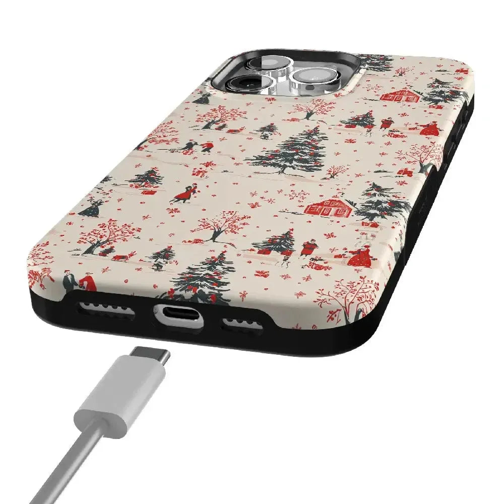 Winter Nostalgia | Vintage Holiday Case Phone Case Casetry