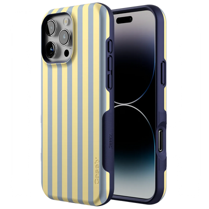 Coastline Stripes | Blue & Yellow Case