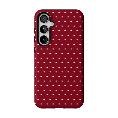 On the Dot | Maroon Polka Dot Case