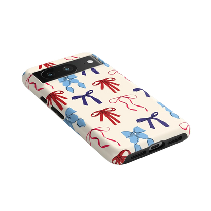 American Girlie | Red White & Blue Bows Case