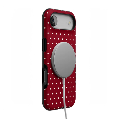 On the Dot | Maroon Polka Dot Case