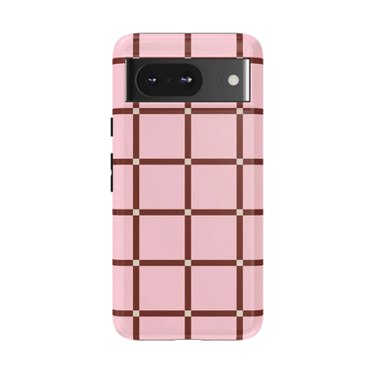 Uptown Gridlock | Pink Checkerboard Case