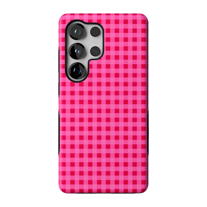 Sweet Jam | Hot Pink Gingham Case - Galaxy S25 Ultra