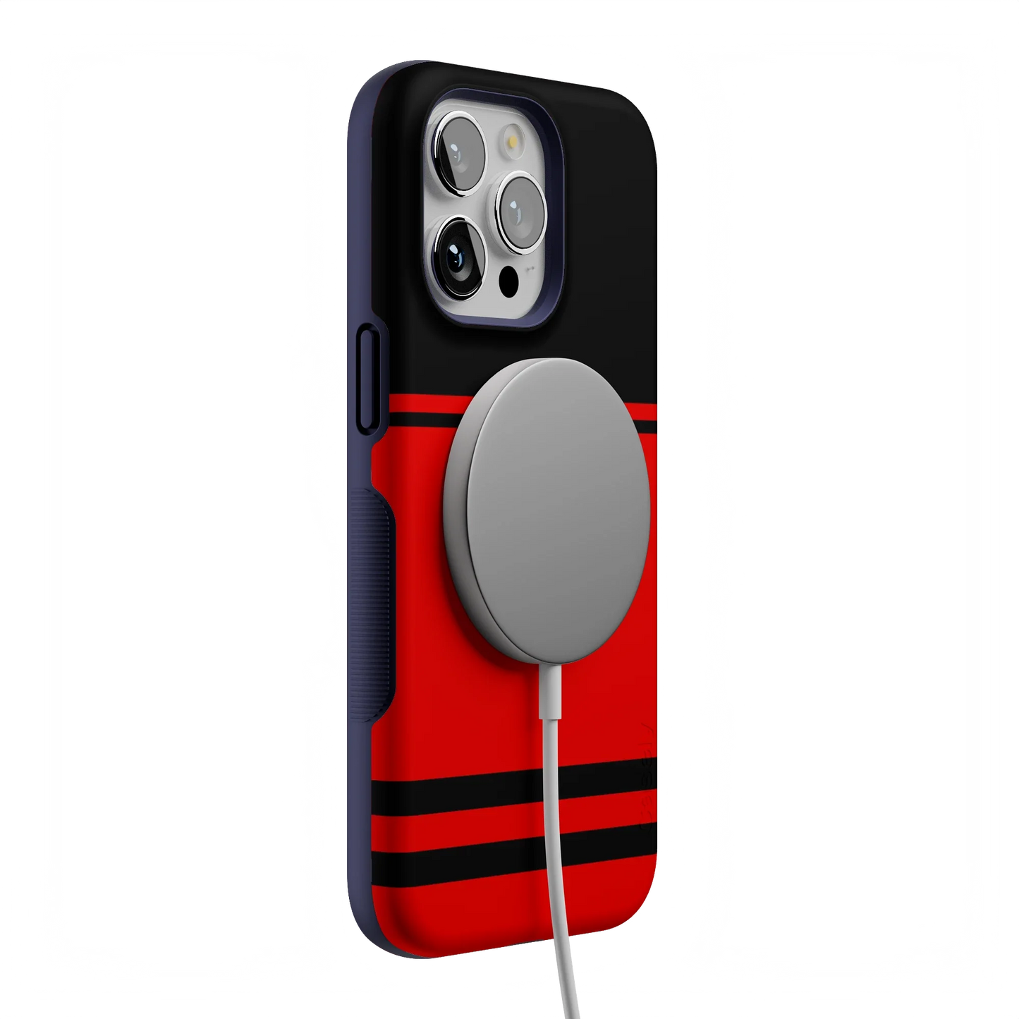 Storm Warning | Black & Red Stripes Case