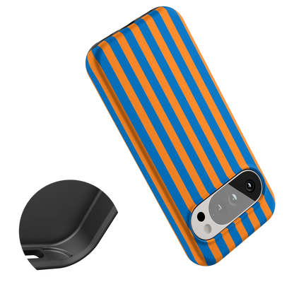 Go New York | Blue & Orange Stripes Case