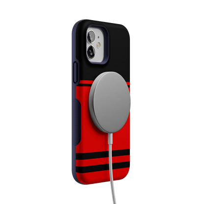 Storm Warning | Black & Red Stripes Case