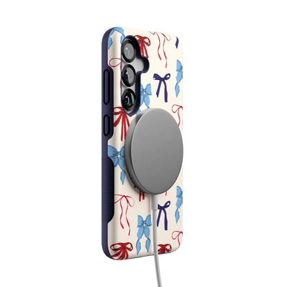 American Girlie | Red White & Blue Bows Case