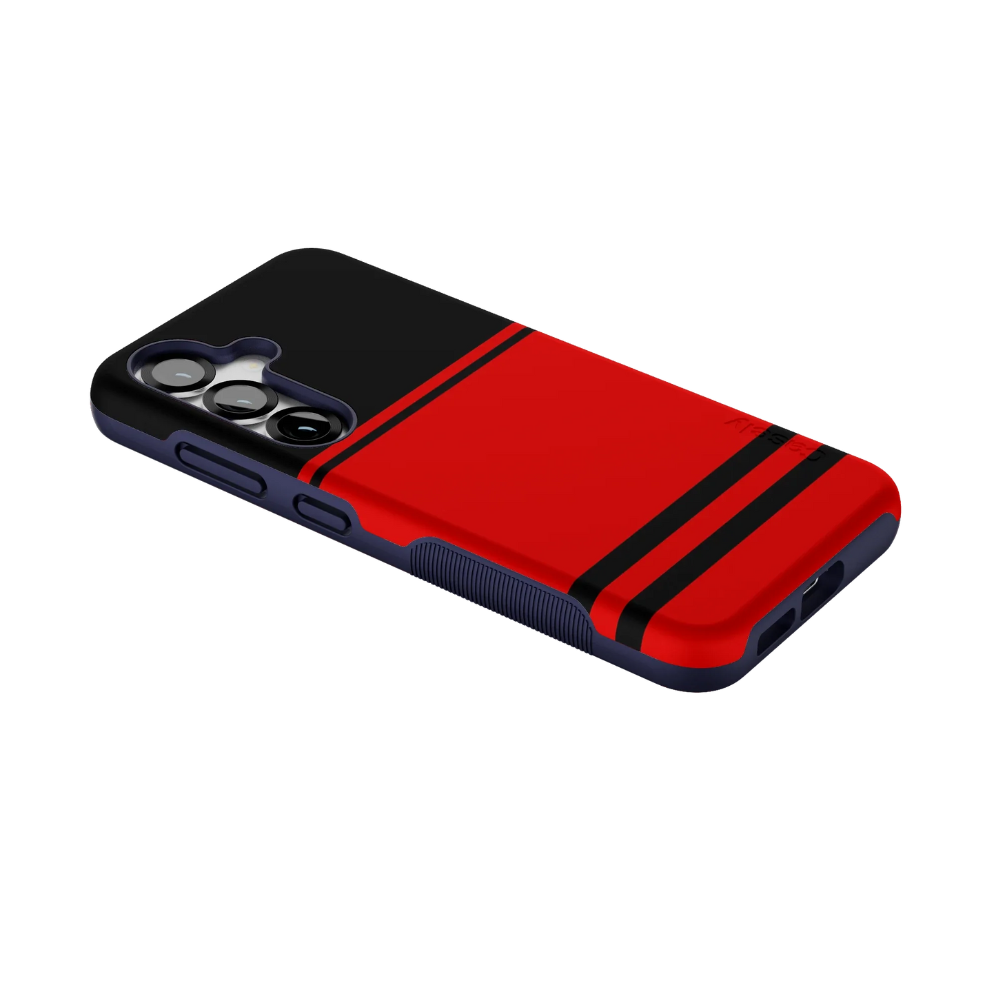 Storm Warning | Black & Red Stripes Case