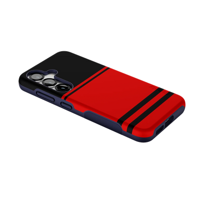 Storm Warning | Black & Red Stripes Case
