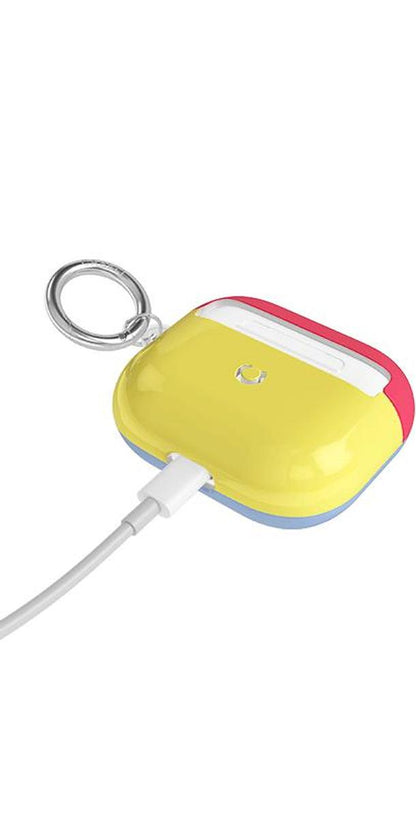 Yellow, Red & Blue | Colorblock AirPods Case AirPods Case get.casely