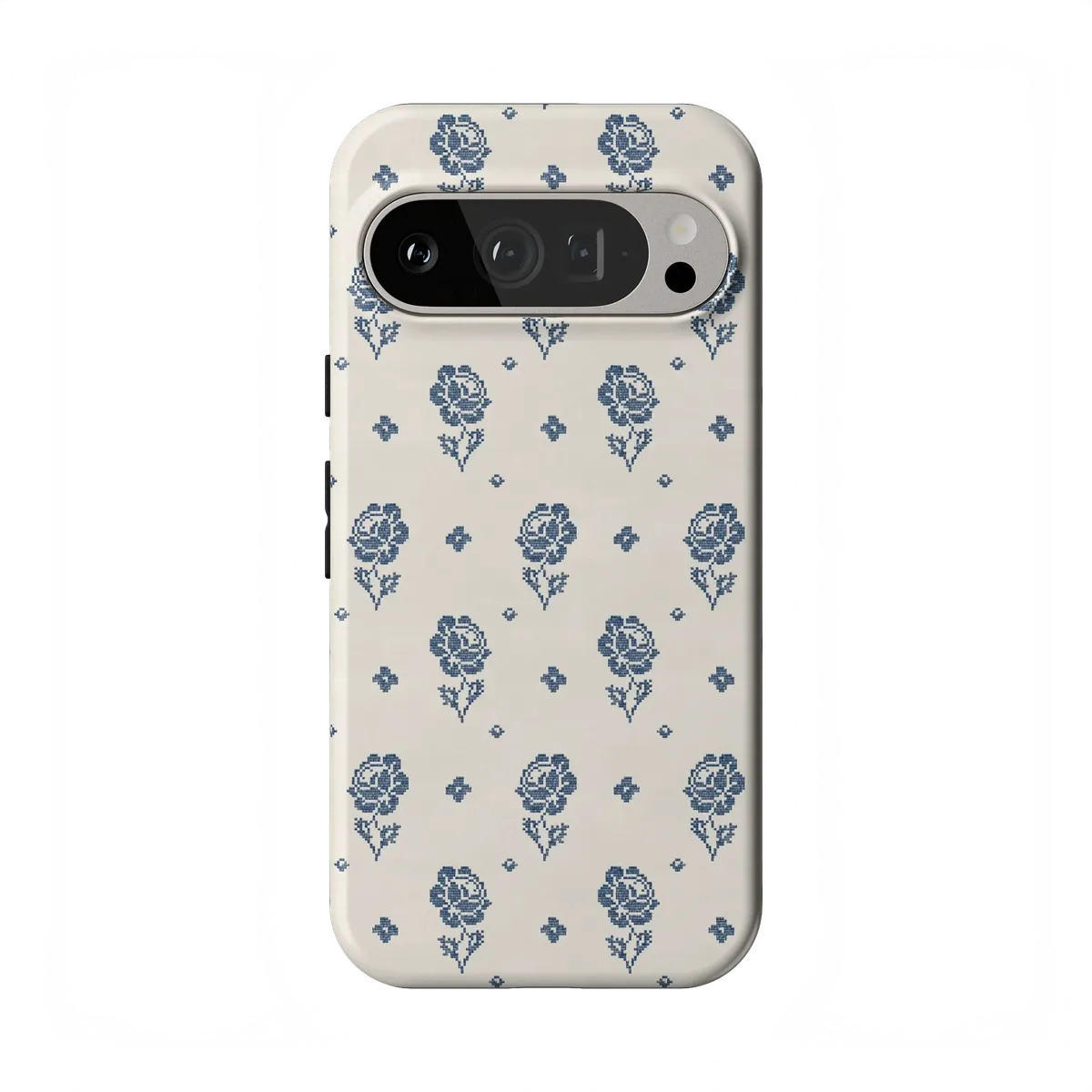 Seaside Stitch | Vintage Roses Case - Google Pixel 9 Pro