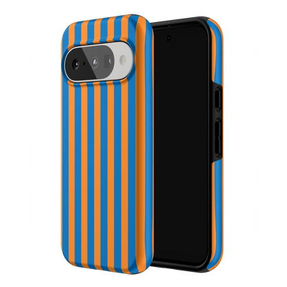 Go New York | Blue & Orange Stripes Case