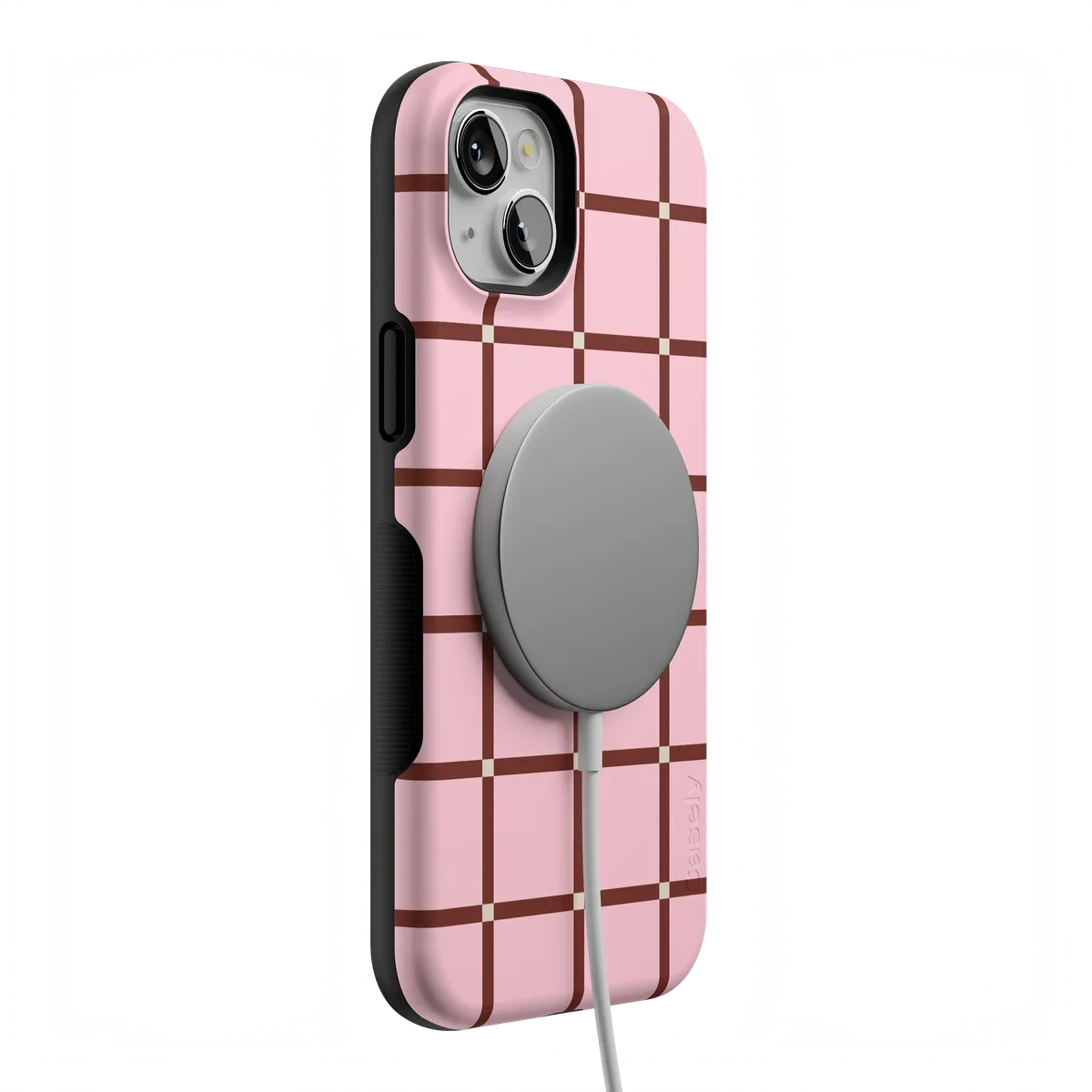 Uptown Gridlock | Pink Checkerboard Case