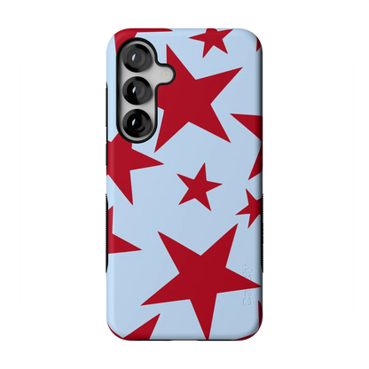 Stars Align | Blue & Red Stars Case - Galaxy S25 Plus
