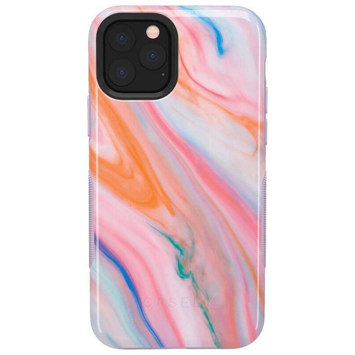 You're a Gem | Rainbow Marble Swirl Case iPhone Case get.casely Bold iPhone 11 Pro