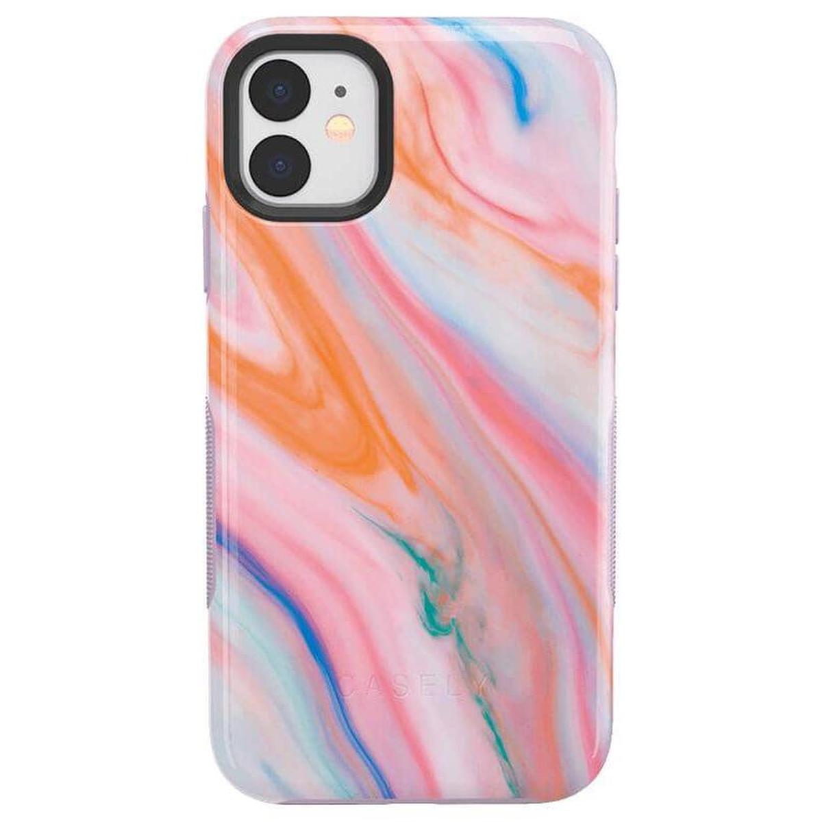 You're a Gem | Rainbow Marble Swirl Case iPhone Case get.casely Bold iPhone 11