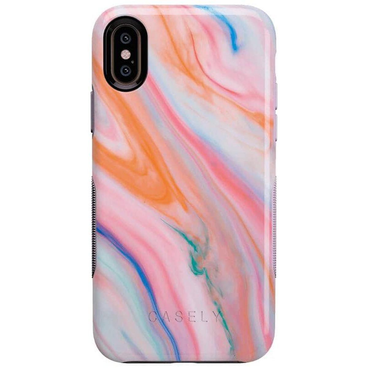 You're a Gem | Rainbow Marble Swirl Case iPhone Case get.casely Bold iPhone XS Max