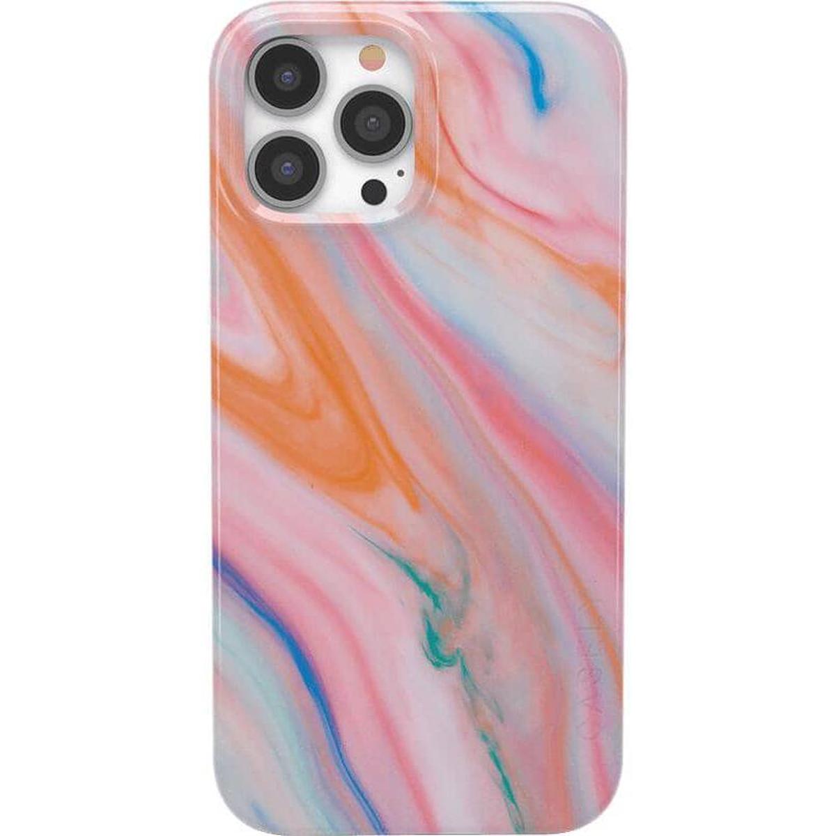 You're a Gem | Rainbow Marble Swirl Case iPhone Case get.casely Classic + MagSafe® iPhone 13 Pro