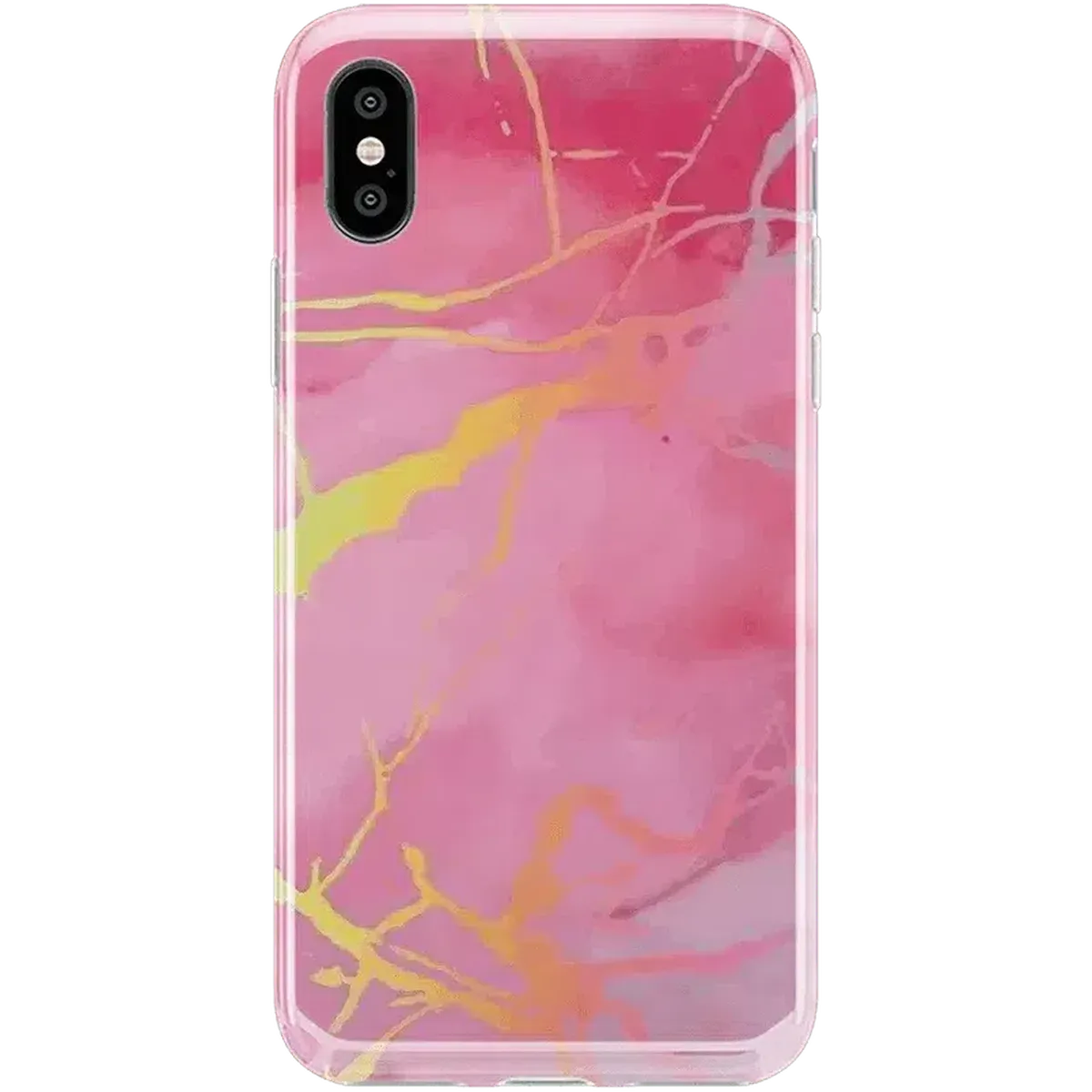 You're the Cutest | Pink Marble Holo Case iPhone Case get.casely Classic iPhone X / XS