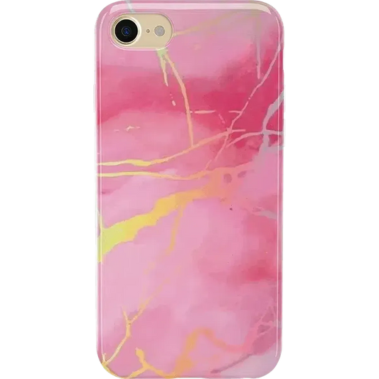 You're the Cutest | Pink Marble Holo Case iPhone Case get.casely