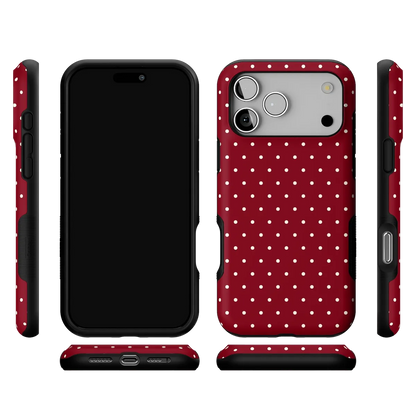 On the Dot | Maroon Polka Dot Case