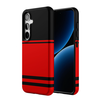 Storm Warning | Black & Red Stripes Case