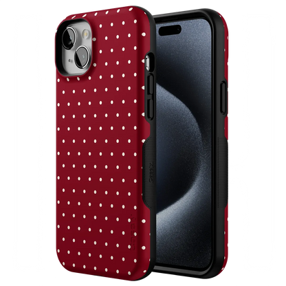 On the Dot | Maroon Polka Dot Case