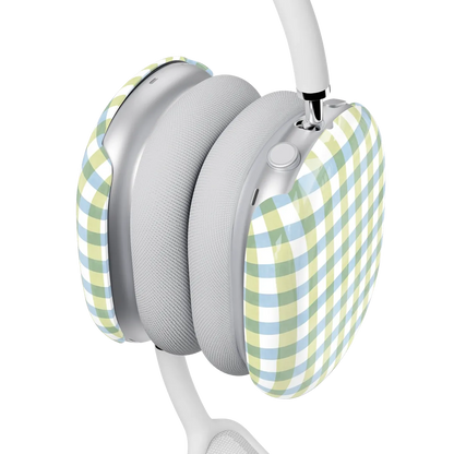 Pastel Picnic | Blue & Green Gingham AirPods Max Case