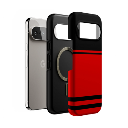 Storm Warning | Black & Red Stripes Case